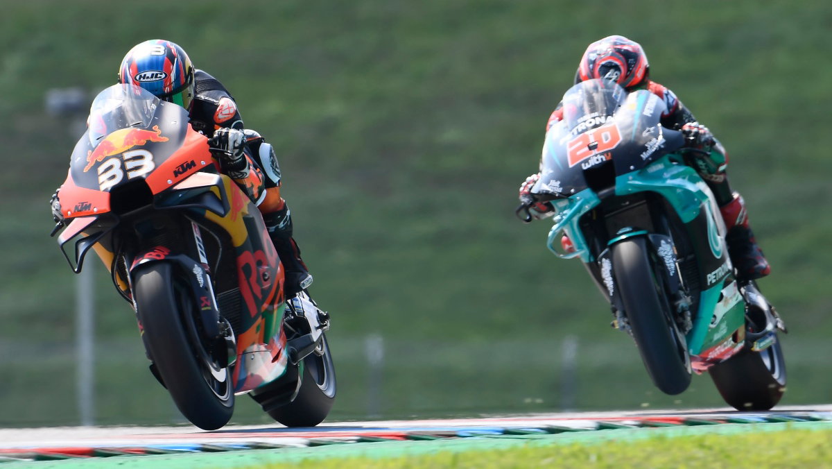 Brad Binder, Fabio Quartararo - KTM, Petronas SRT Yamaha